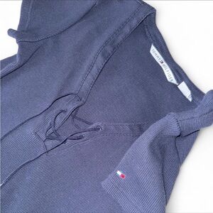 Tommy Hilfiger Navy T dress with Lace-Up Detail